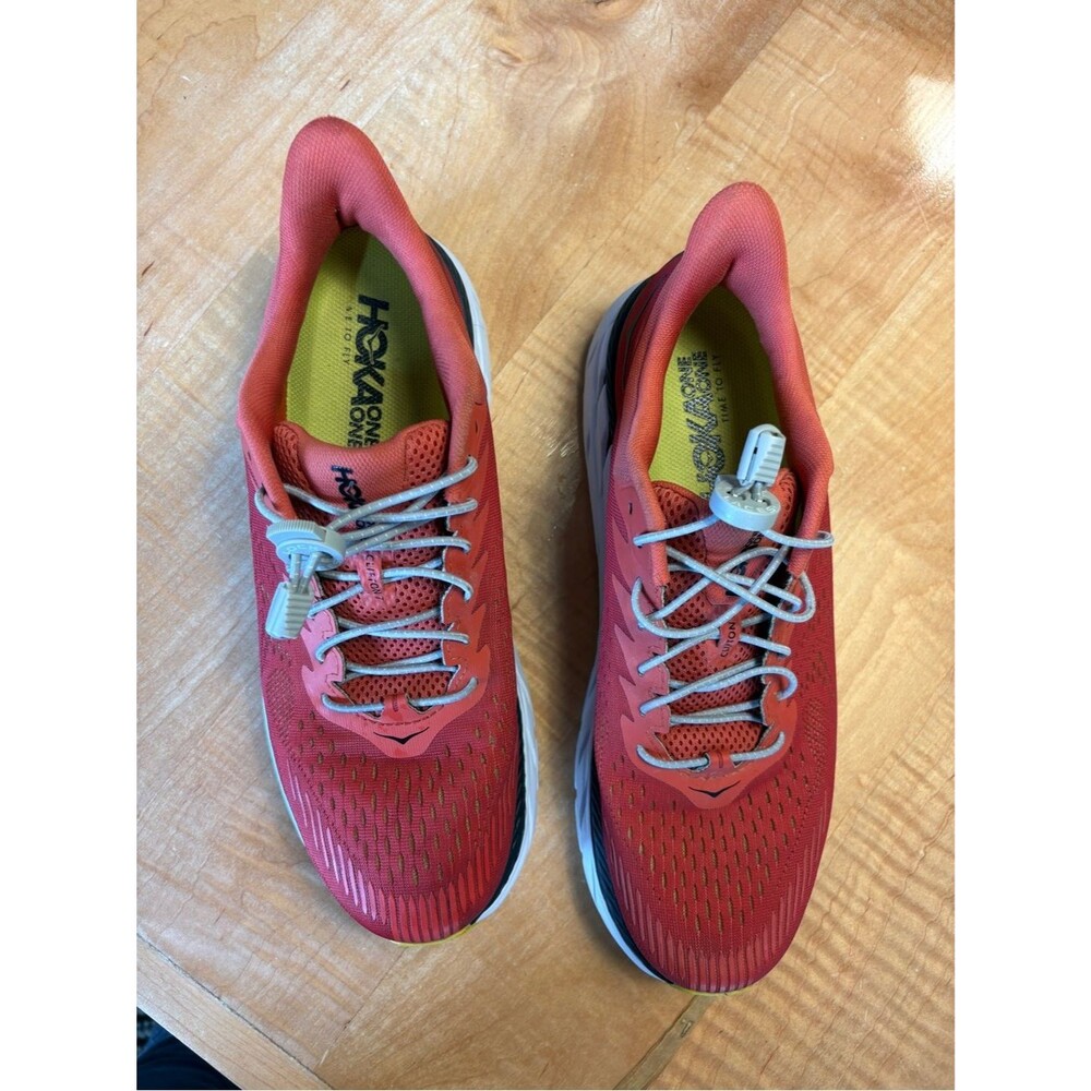 Hoka Men's Red Coral Clifton 7 Running Shoes